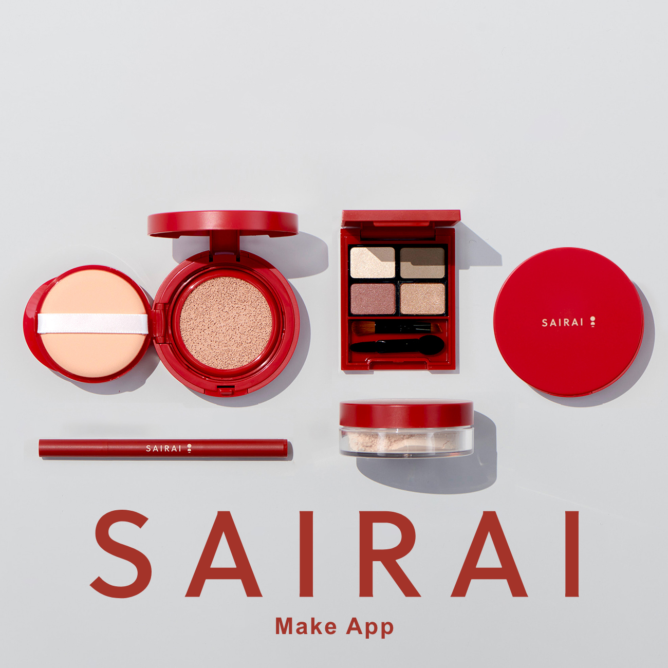 SAIRAIのメイクがバーチャル体験できるアプリを公開いたしました。
