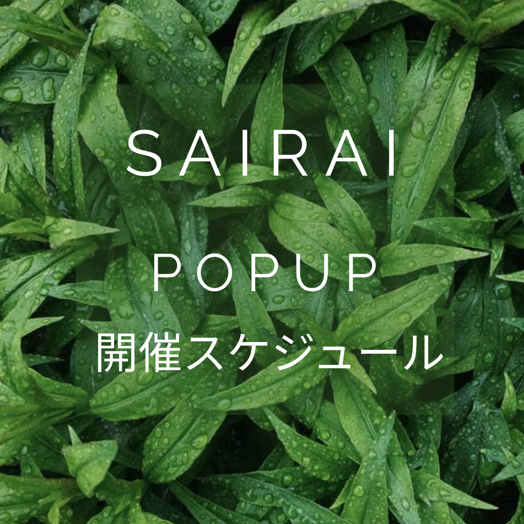 SAIRAI POPUP開催スケジュール